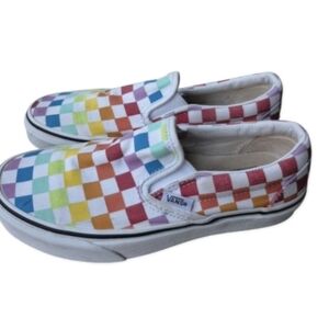 Vans Checkerboard Slip Ons Womens 5.5 Mens Size 4